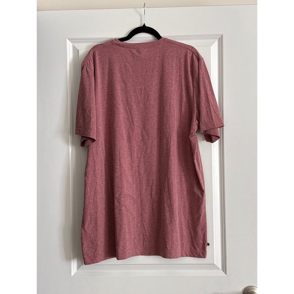 Travis Mathew Mauve Heathered Pima Cotton Stretch T-shirt XL - Picture 5 of 6